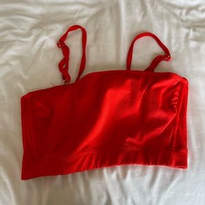 small red bathing suit top from target